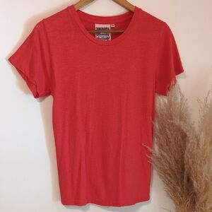 Jungmaven Lorel Tee In Sunset Coral